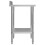 Berkfield Kitchen Work Table with Backsplash 60x60x93 cm Stainless Steel 4