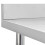 Berkfield Kitchen Work Table with Backsplash 60x60x93 cm Stainless Steel 5