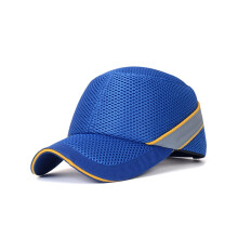 Breathable Safety Bump Cap Baseball Style with Adjustable Fit and ShockAbsorbing Protection Blue