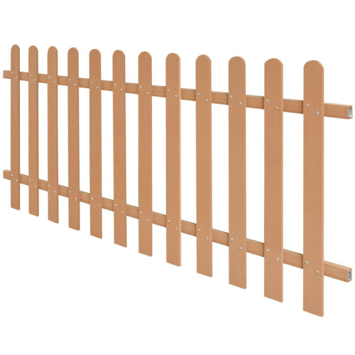 Berkfield Picket Fence WPC 200x80 cm 1