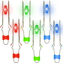 6 Pack Retro Light Up Gyro Wheel Set with Flashing Magnetic Rail Twirl, LED Spinning Toy Gift for Kids