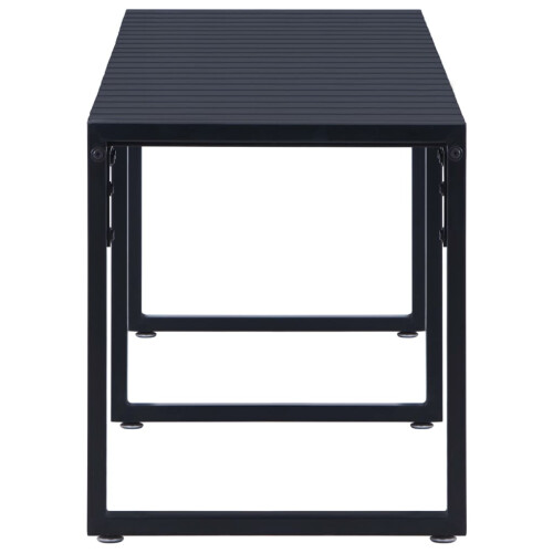 Berkfield Garden Bench 180 cm PS Board Black 2