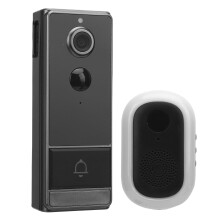 Wireless Video Doorbell Camera with 2.4GHz WiFi, IP67 Waterproof, TwoWay Audio, Human Detection, App Remote Monitoring