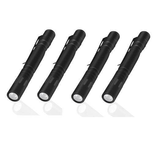 4 Pack LED Pen Flashlight 1000 Lumens Bright Light for Nurses Inspection  with Clip
