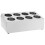 Berkfield Cutlery Holder 8 Grids Rectangular Stainless Steel 2