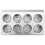 Berkfield Cutlery Holder 8 Grids Rectangular Stainless Steel 5