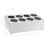 Berkfield Cutlery Holder 8 Grids Rectangular Stainless Steel 8