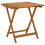 Berkfield Folding Garden Table 70x70x75 cm Solid Acacia Wood 2
