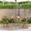 Berkfield Folding Garden Table 70x70x75 cm Solid Acacia Wood 3