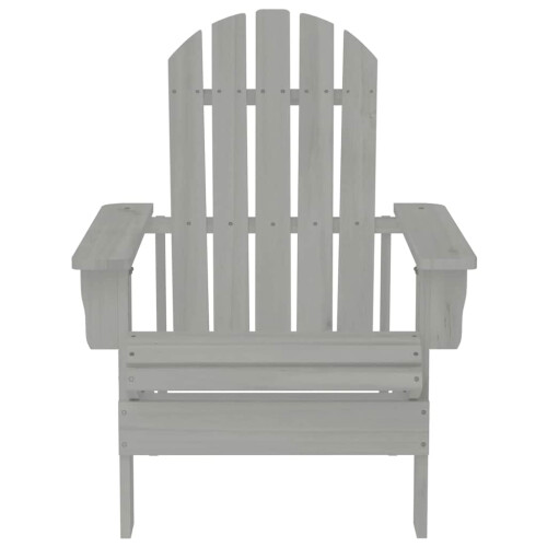 Berkfield Garden Chair Wood Grey 1