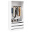 Berkfield Wardrobe White 100x50x200 cm Engineered Wood 3