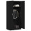 Berkfield Wardrobe Black 80x52x180 cm Engineered Wood 3