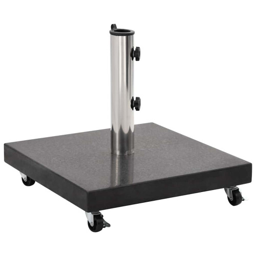 Berkfield Parasol Base Granite 30 kg Square Black 1