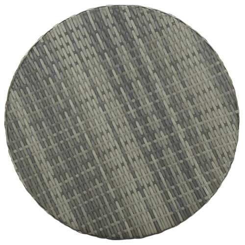Berkfield Garden Table Grey 60.5x106 cm Poly Rattan 1