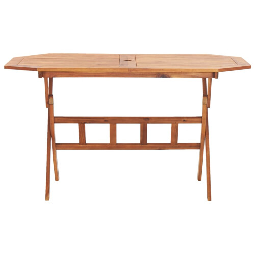 Berkfield Folding Garden Table 135x85x75 cm Solid Acacia Wood 1