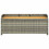 Berkfield Garden Storage Bench 120 cm Poly Rattan Grey 4