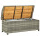 Berkfield Garden Storage Bench 120 cm Poly Rattan Grey 5
