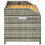 Berkfield Garden Storage Bench 120 cm Poly Rattan Grey 6
