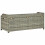 Berkfield Garden Storage Bench 120 cm Poly Rattan Grey 7