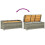 Berkfield Garden Storage Bench 120 cm Poly Rattan Grey 8