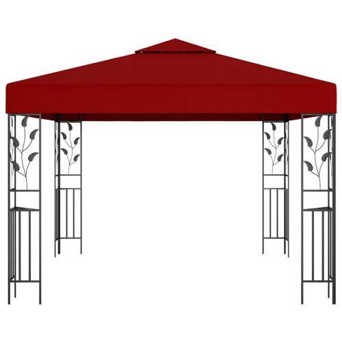 Berkfield Gazebo 3x3 m Wine Red 1