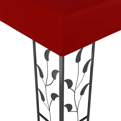 Berkfield Gazebo 3x3 m Wine Red 2