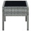 Berkfield Garden Table Grey 75x40x37 cm Poly Rattan 3