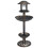 Berkfield Decorative Birdbath with Solar Powered LED Lights Plastic 2