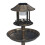Berkfield Decorative Birdbath with Solar Powered LED Lights Plastic 3