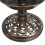 Berkfield Decorative Birdbath with Solar Powered LED Lights Plastic 7