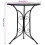 Berkfield Mosaic Bistro Table Grey 61cm Ceramic 7