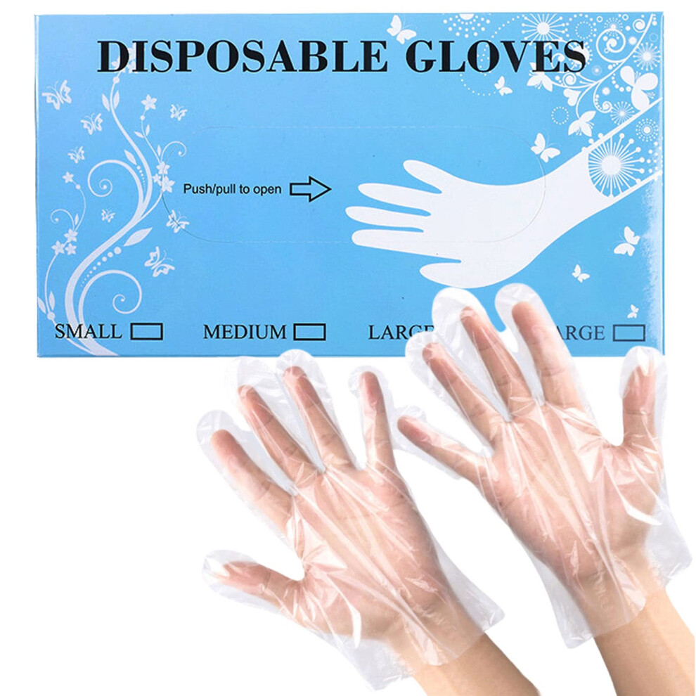 Disposable Plastic Gloves 500Pcs Thick Clear Food Prep Gloves For Kitchen Cooking And Handling 9045646601700