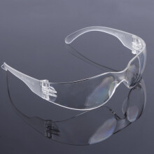 Safety Glasses Clear Polycarbonate Lens Lightweight Comfort Fit Full Coverage for Dental Lab Work