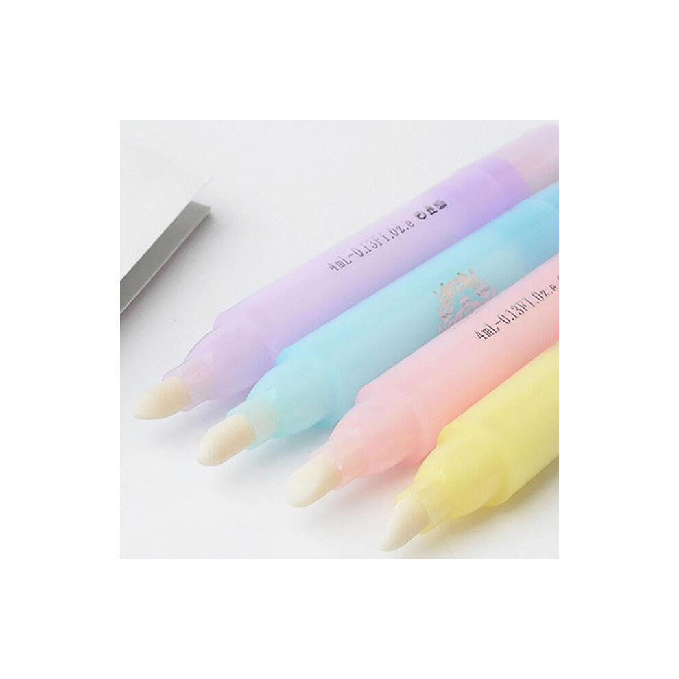 Pink Nail Polish Corrector Pen Set With 3 Replacement Tips, Precision Cleanup Tool For Professional Manicure Â
