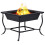Berkfield Fire Pit Black 42x42x45 cm Steel 4