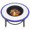 Berkfield Mosaic Fire Pit Blue and White 68cm Ceramic 5