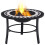 Berkfield Mosaic Fire Pit Black and White 68cm Ceramic 2