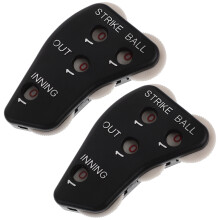 Eease2pcs Baseball Umpire Clicker Poänghållare Räknare Utrustning Svart