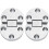 2Pcs Zinc Alloy Folding Table Hinge, SelfSupporting Drop Leaf Flap, Durable Oval Hardware 1