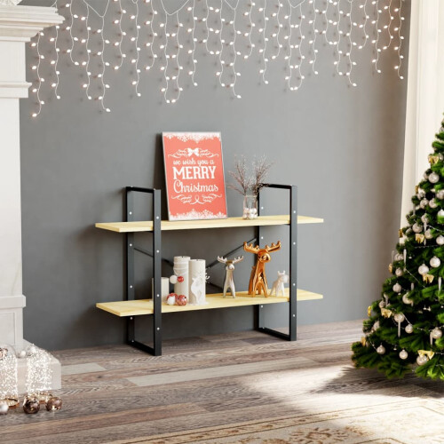 Berkfield 2-Tier Book Cabinet 100x30x70 cm Solid Pine Wood 2