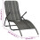 Berkfield Folding Sun Lounger Poly Rattan Grey 7