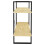 Berkfield 2-Tier Book Cabinet 100x30x70 cm Solid Pine Wood 6