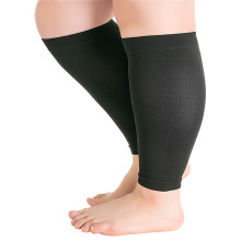 Compressiemouwen voor de benen, maat 4XL, voor mannen en vrouwen, brede kuitsteun voor scheenbeenpijn, pijnverlichting, spataderen, zwelling, oedeem,