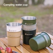 Washranp10oz Camping Kaffekopp, Isolerade Rostfria Muggar Stor Kapacitet Livsmedelskvalitet Mjölk Tumbler Mugg Vandringstillbehör