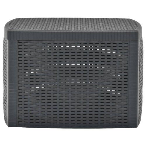 Berkfield Side Table Anthracite 54x54x36.5 cm Plastic 1