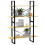 Berkfield 4-Tier Book Cabinet 100x30x140 cm Solid Pine Wood 4