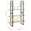 Berkfield 4-Tier Book Cabinet 100x30x140 cm Solid Pine Wood 8
