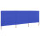 Berkfield 3-panel Wind Screen Fabric 400x80 cm Azure Blue 2