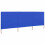Berkfield 3-panel Wind Screen Fabric 400x120 cm Azure Blue 2