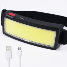 Mini újratölthető LED-es fejlámpa, hordozható COB LED-es fényszóró beépített akkumulátoros zseblámpával, kemping-horgászlámpa